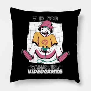 V is for Videogames Pillow