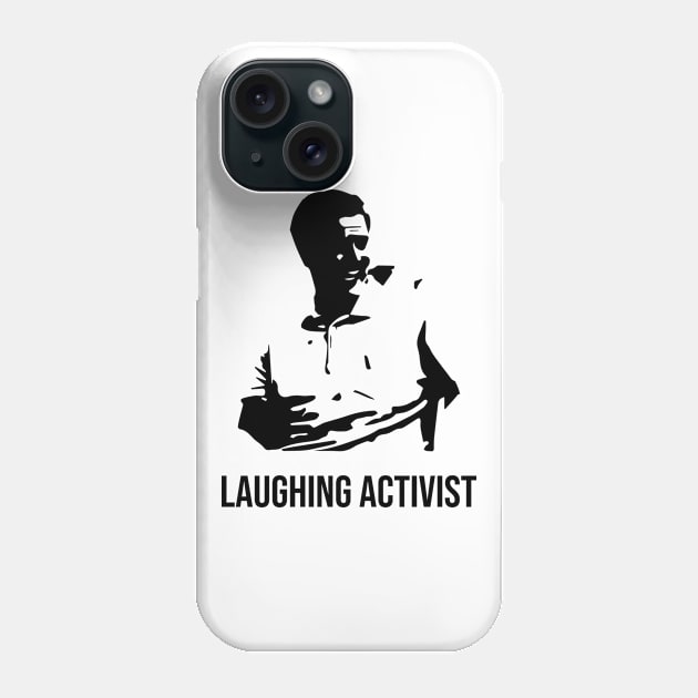 Laughing Activist Green Shirt Guy Phone Case by sheepmerch