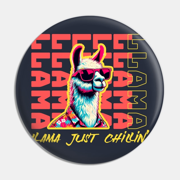 Llama with sunglasses Pin by Create Magnus