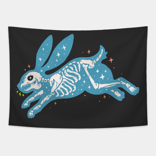 Rabbit Bones Tapestry by machmigo