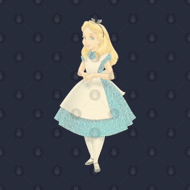 Word Portrait - Alice in Wonderland by RandomGoodness