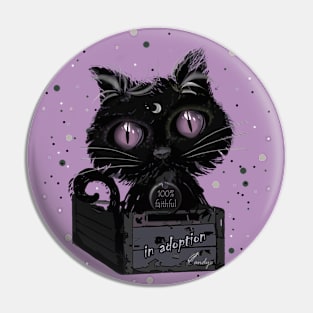 LITTLE CAT LILAC Pin