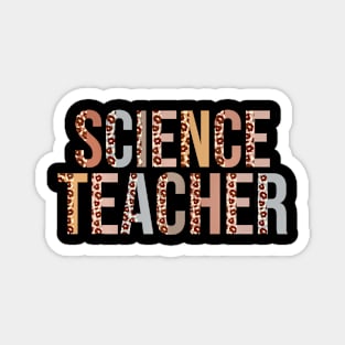 Leopard Science Teacher Supplies Back To School Magnet