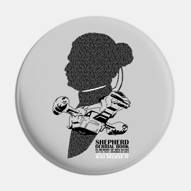 Ron Glass Memorial Pin by bigdamnbrowncoats