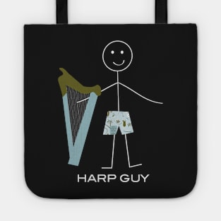 Funny Mens Harp Guy Tote