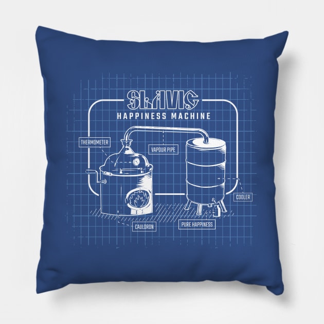 Slavic Happiness Machine Pillow by dan89