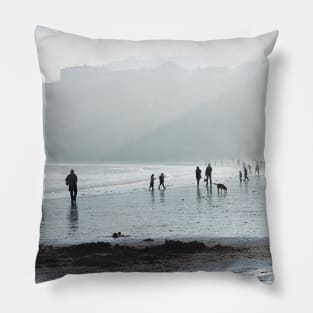 Light across the south Bay, Scarborough - Yorkshire, UK Pillow