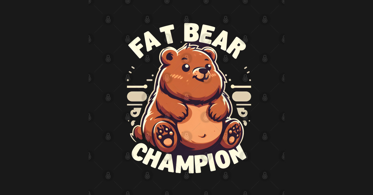 Fat Bear Week 2023, Retro Seventies Design, Fat Bear Lover, Fat Bear