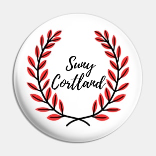 Suny Cortland Wreath Pin