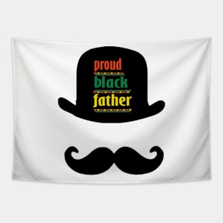 Proud Black Father t shirt Fathers Day Gifts For Black Dad Tapestry