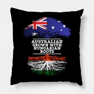 Australian Grown With Hungarian Roots - Gift for Hungarian With Roots From Hungary Pillow