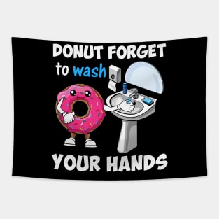 Don_t Forget to Wash Your Hands Hand Washing Tapestry