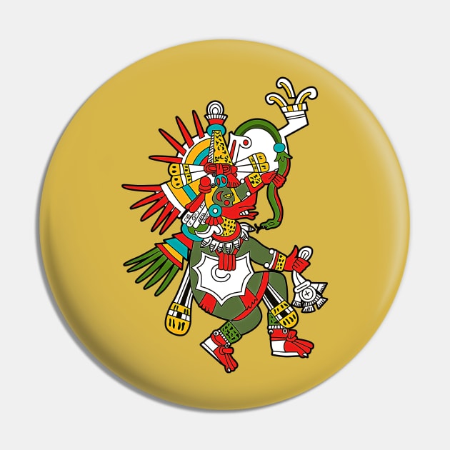 Quetzalcoatl Pin by Blind Man Studio