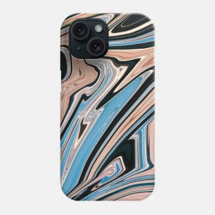 Wave Liquid marble paint pattern crosses Phone Case