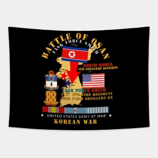 TF Smith - 21st Infantry w KOREA WAR SVC Tapestry