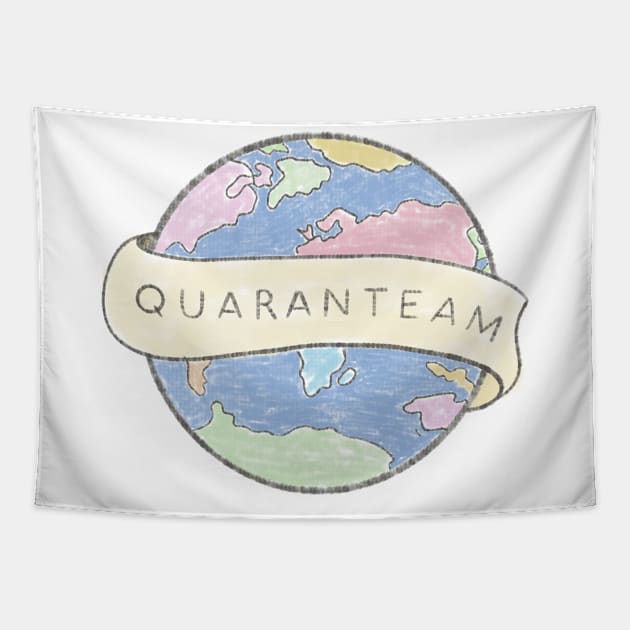 Quaranteam tshirt Tapestry by osaya