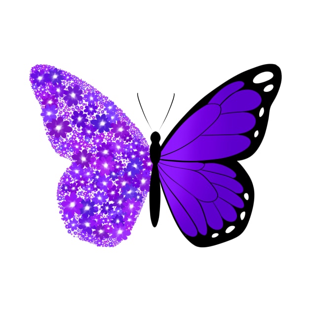 Blooming purple butterfly by mia-alice85