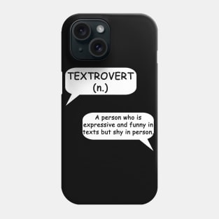 Textrovert - Typography Design Phone Case