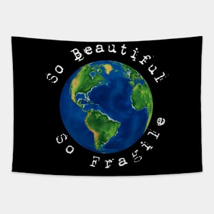 earth, so beautiful, so fragile Tapestry