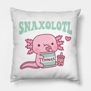 Funny Snaxolotl Snack A Lotl Like The Axolotl Pillow