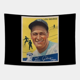 Lou Gehrig 1934 Goudey Tapestry