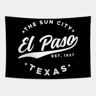 Vintage El Paso Texas The Sun City Retro USA Tapestry