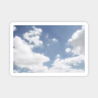 Blue Clouded Sky | Blue Clouded Sky Photography | Clouded Sky Fine Art Print Magnet