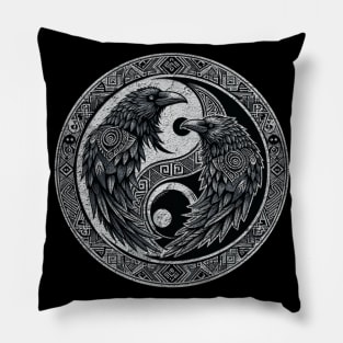 Jing Jang Nordic Raven Pillow