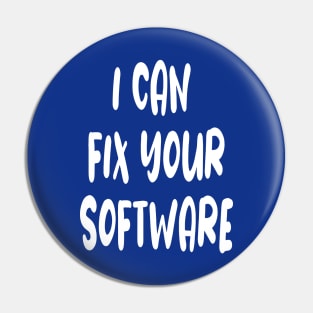 Funny Computer Software Engineering Pin