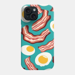 Bacon and fried eggs pattern Phone Case