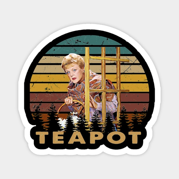 Teapot Jessicass.Fletcher Vintage Murder She Wrote Magnet by Hoang Bich