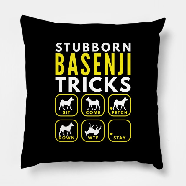 Stubborn Basenji Tricks - Dog Training Pillow by DoggyStyles