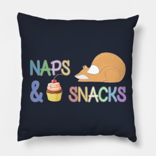 Naps and Snacks Pillow