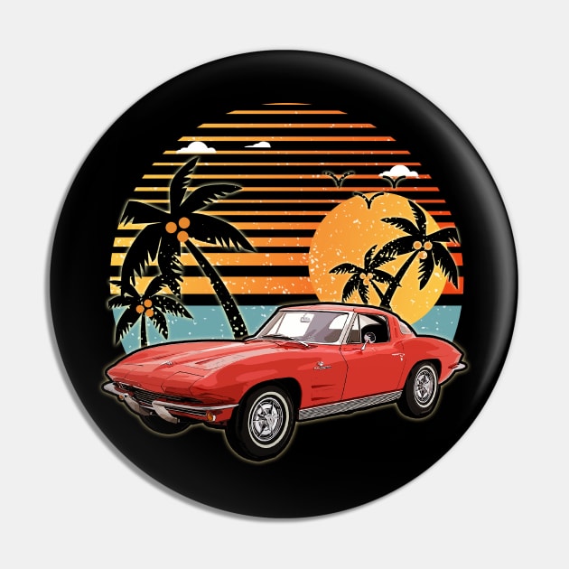 Chevrolet Corvette 1963 car sunset Pin by JocelynnBaxter