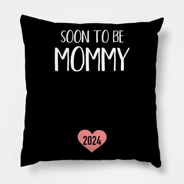 Soon to be mommy 2024 for new mom Pillow by Designzz