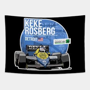 Keke Rosberg 1985 Detroit Tapestry