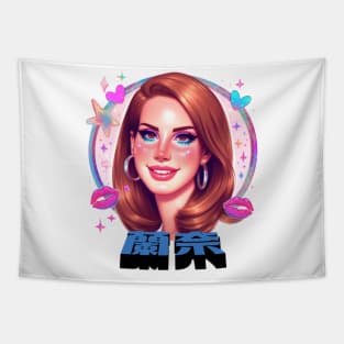 Lana Del Rey Japanese design Tapestry