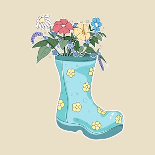 Flower boots T-Shirt