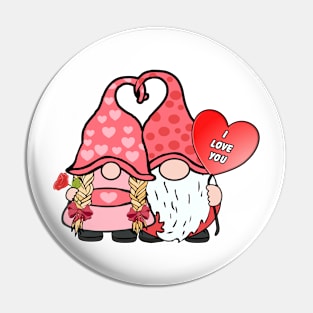 Gnome Couple Pin