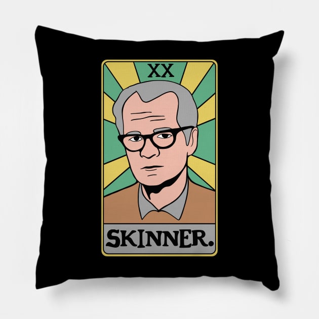 BF Skinner Tarot Card - Behavioral Psychology - Applied Behavior Analysis Reinforcement Pillow by isstgeschichte