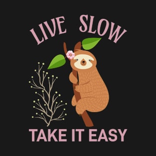 LIVE SLOW TAKE IT EASY FUNNY GIFT T-Shirt