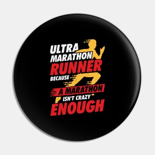 Ultra Marathon Running Run Marathoner Runner Gift Pin