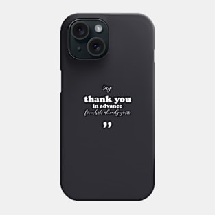 Awesome Typographic Design Phone Case