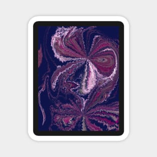 Blue and Purple Fantasy Pattern Magnet