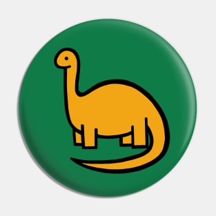 Sunshine Mustard Yellow Dinosaur Pin