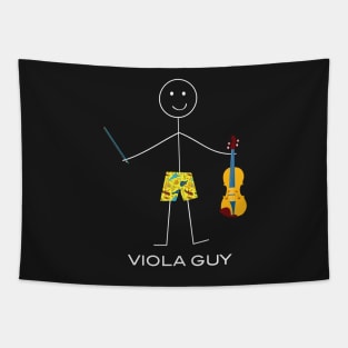 Funny Mens Viola Guy Tapestry