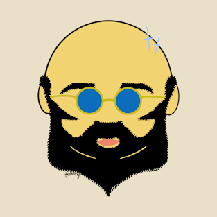 Facial hair with shiny bald head T-Shirt