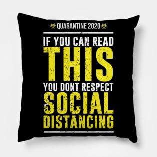 SOCIAL DISTANCING (GRUNGE STYLE) Pillow