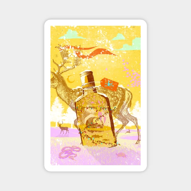WINTER WHISKEY Magnet by Showdeer
