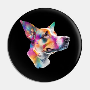 Surrealism art style dog, vibrant, calm brown eyes #4 Pin